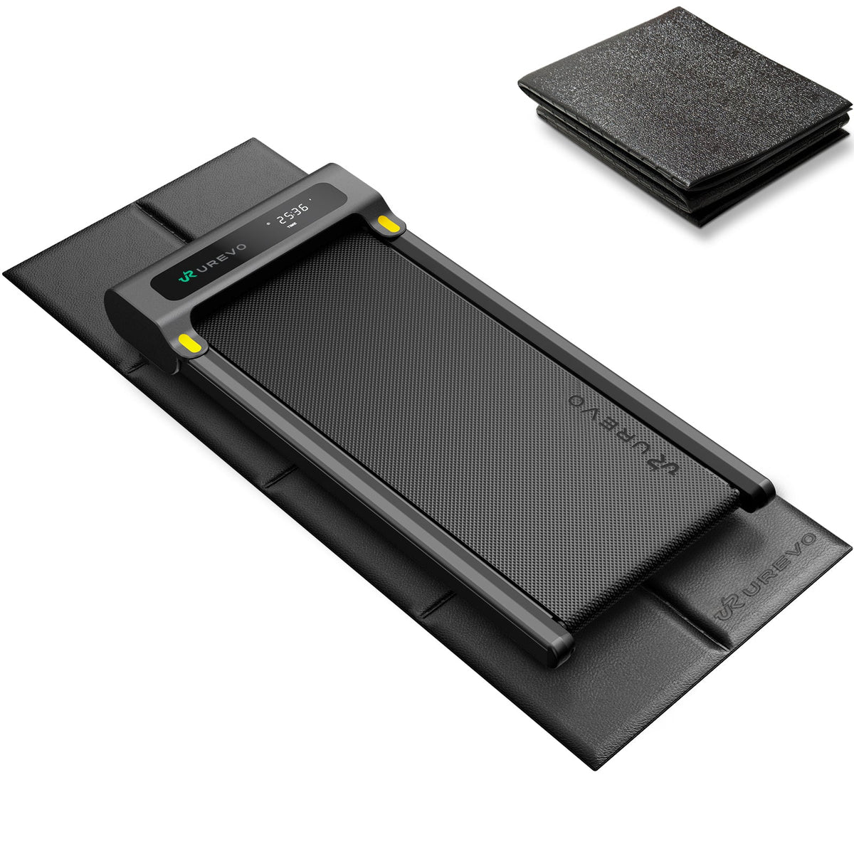 UREVO Foldable treadmill mat — manufacturer photo 2