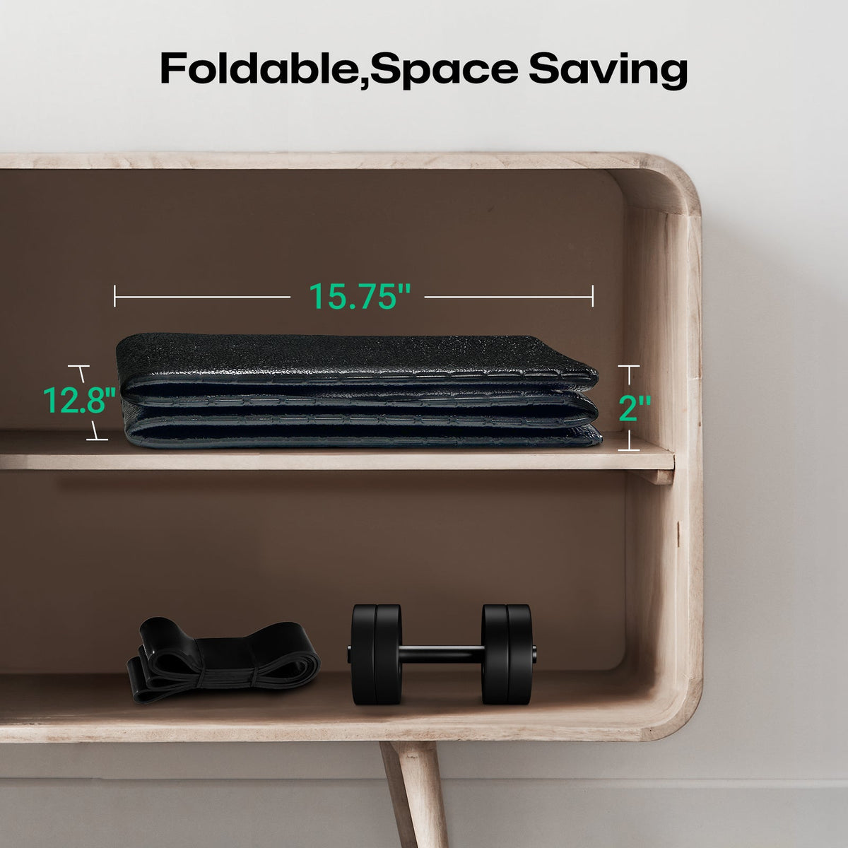 UREVO Foldable treadmill mat — manufacturer photo 3