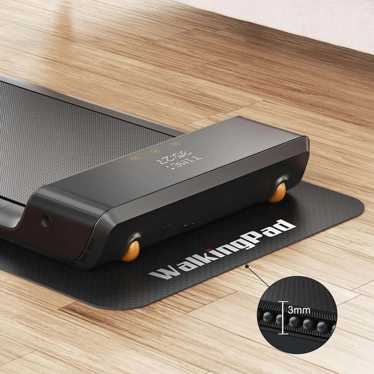 WalkingPad Large treadmill floor mat — Black — manufacturer photo 4